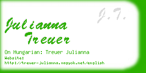 julianna treuer business card